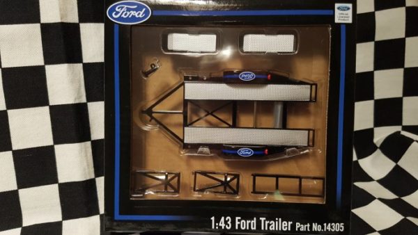 GMP14305 - Ford 1:43rd Tandem Car Trailer w/ Tire Rack