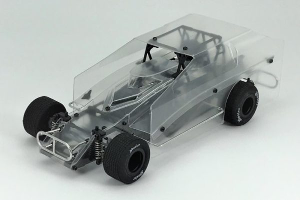 1RC1112 - Clear 1:18th V8 Dirt Modified