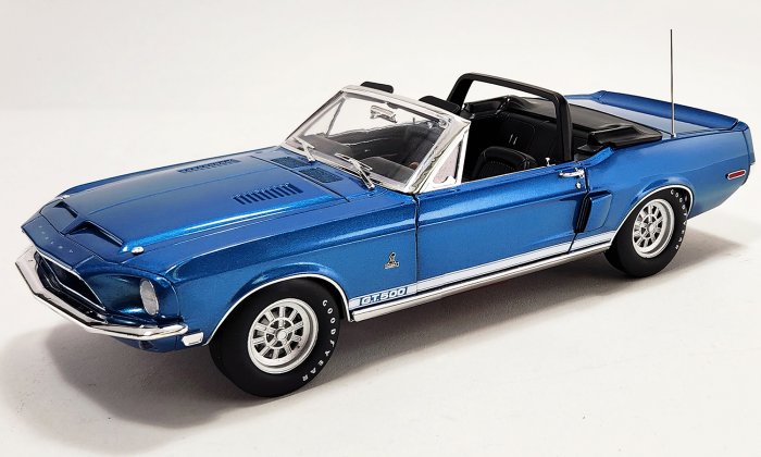 1968 Shelby GT500 1:18th Acapulco Blue - White Top Convertible