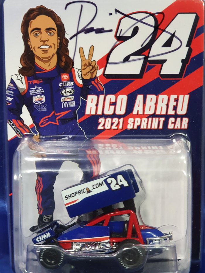 2021 Rico Abreu SHOPRIC.COM Autograph 1:64th Sprintcar