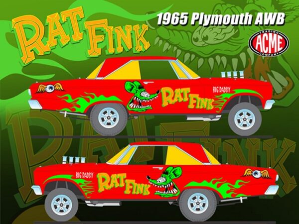 1965 Rat Fink Plymouth 1:18th AWB