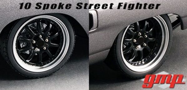 Street Fighter 1:18th 10 Spoke Wheel & Tyre Set
