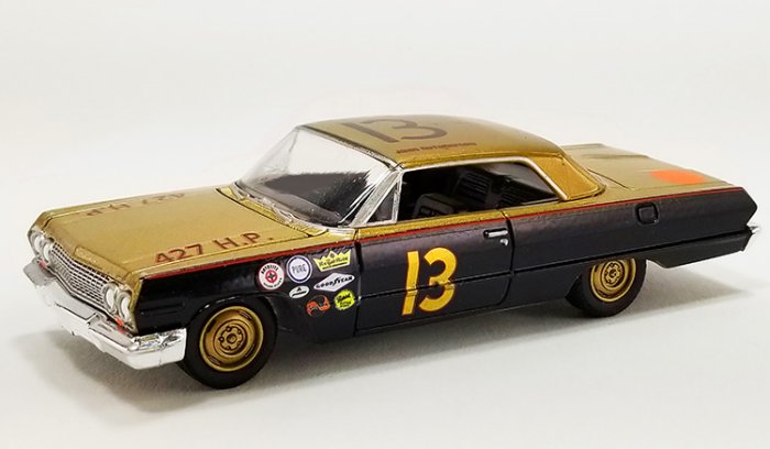 Smokey Yunick #13 "Smokey's Best Damn Garage In Town" Johnny Rutherford 1963 1:64th Chevrolet Impala